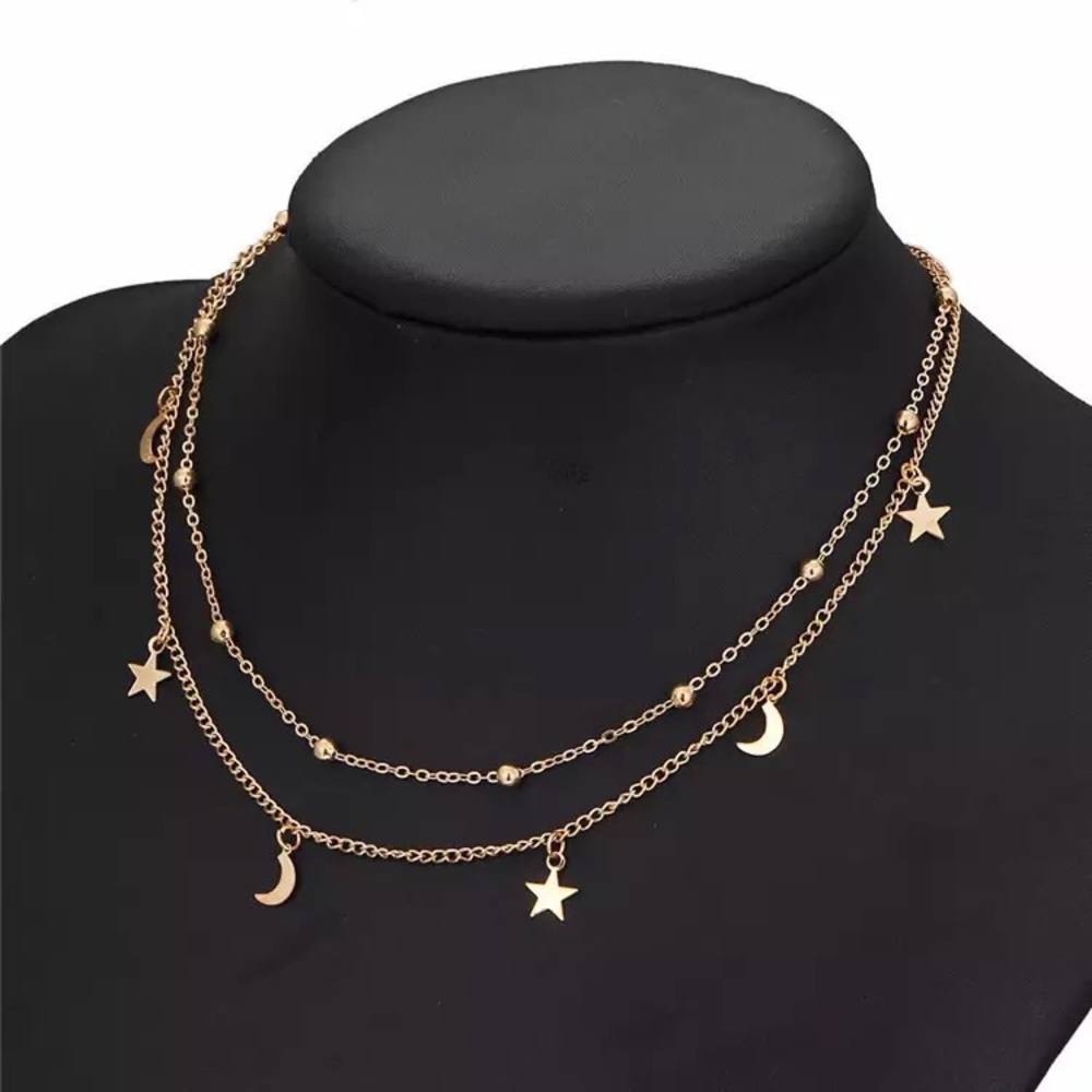 3/$30 ⭐️🌙 Moon and Star Necklace - Picture 2 of 7